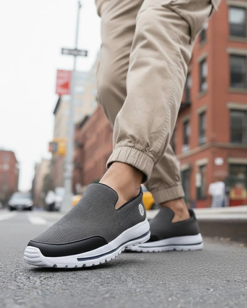 Bacca Bucci Grey Comfortable Lightweight Walking Shoes for Men | Best Price UAE